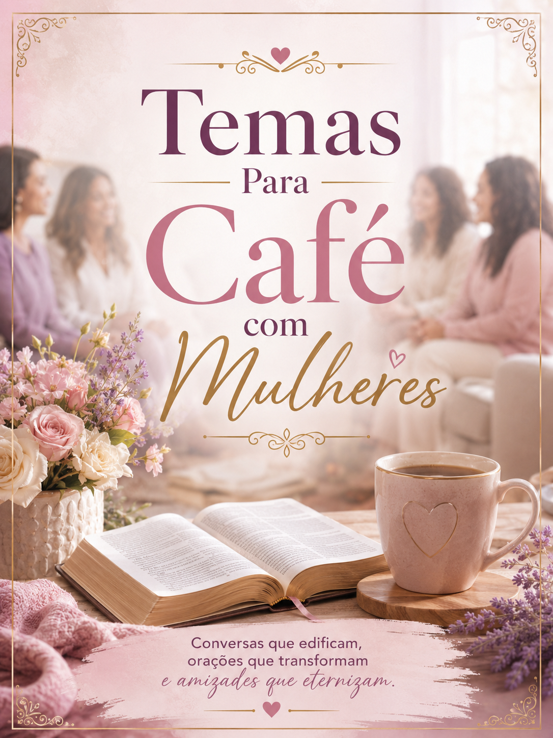 Capa do bônus Temas Para Café com Mulheres